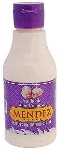 MOLHO DE ALHO CREMOSO TRADICIONAL MENDEZ 215ML