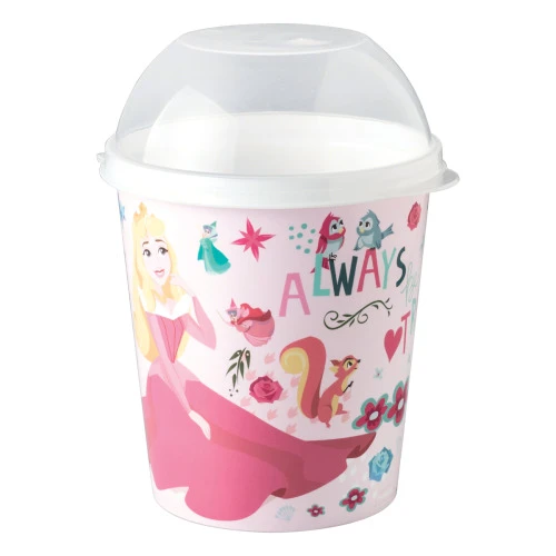 PORTA MIX PRINCESS BELA ADORMECIDA PIPOCA ALTO PLASÁTIL