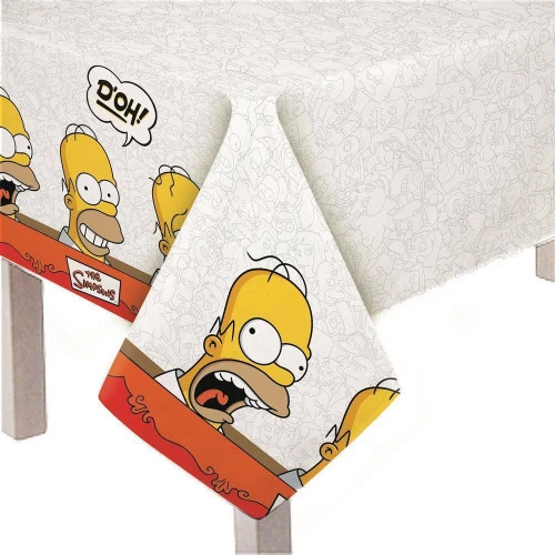 TOALHA MESA CROMUS 118X180 SIMPSONS