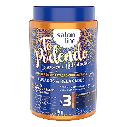 LINHA TRATAMENTO TO PODENDO SALON LINE MASCARA DE HIDRATAÇÃO ALISADOS RELAXADOS NIVEL 03 1000 GR {I