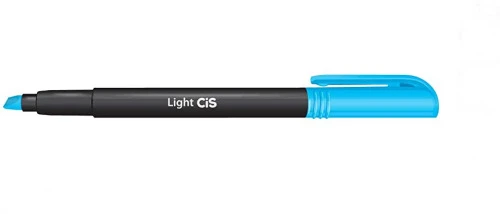 MARCADOR DE TEXTO LIGHT CIS 402 3301 AZUL PACOTE DE 12