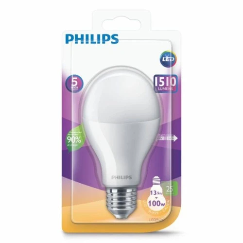 LAMPADA LED BULB E 27 13 5W BIV 1500LM 3000K LEBU13 5 PHILIPS