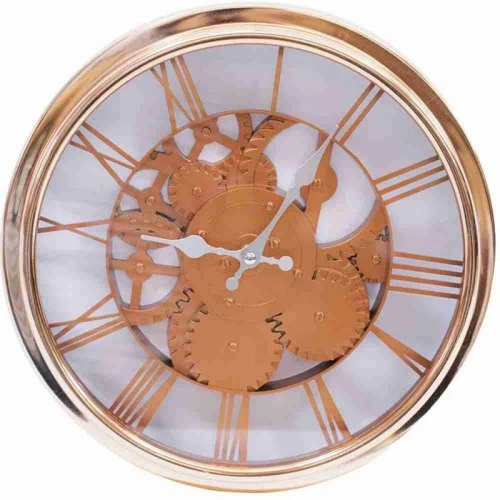 RELÓGIO PAREDE MECANICA BRONZE 30X30CM 3221521