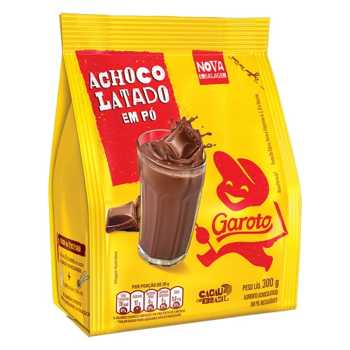 ACHOCOLATADO EM PÓ GAROTO PACOTE 300G