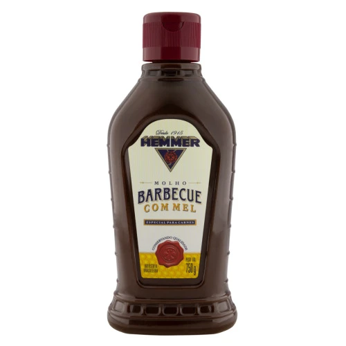 MOLHO BARBECUE COM MEL HEMMER SQUEEZE 750G