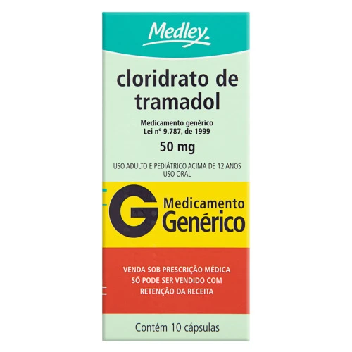 CLORIDRATO DE TRAMADOL 50MG MEDLEY CAIXA 10 CÁPSULAS