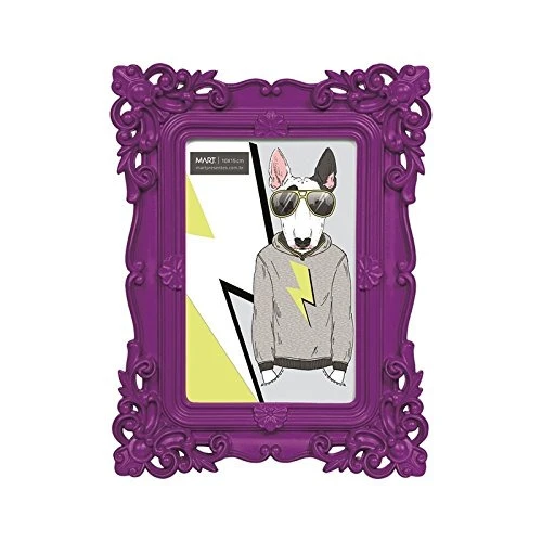 PORTA RETRATO MART 10X15CM ROXO 2