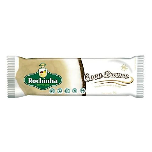 PICOLÉ DE COCO BRANCO ZERO ROCHINHA 55G