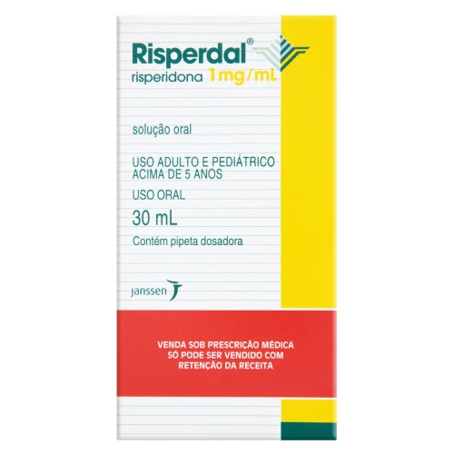 RISPERDAL 1MG ML JANSSEN CAIXA 30ML SOLUÇÃO ORAL PIPETA DOSADORA