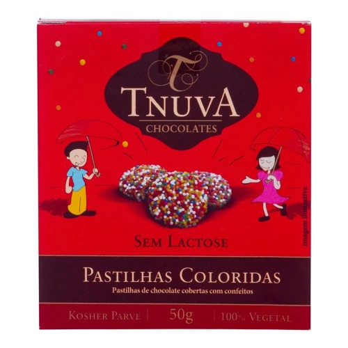 PASTILHAS COLORIDAS SEM GLUTEN SEM LACTOSE 50G TNUVA