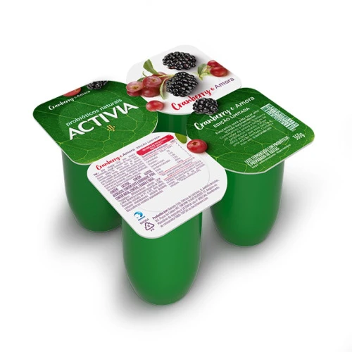 LEITE FERMENTADO POLPA ACTIVIA 360G CRANBERRY E AMORA