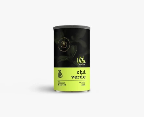 CHÁ VERDE SOLÚVEL ABACAXI COM HORTELÃ LATA 250G