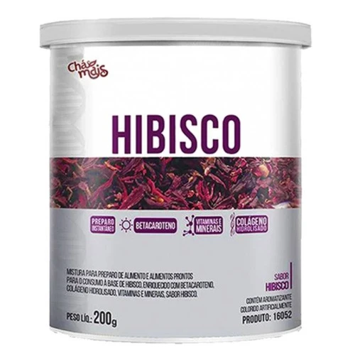 CHÁ HIBISCO SOLÚVEL 200G CHÁ MAIS
