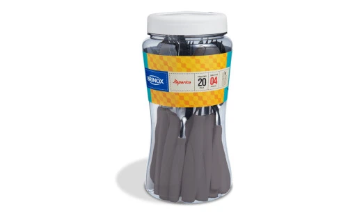 FAQUEIRO ITAPARICA 20 PEÇAS WARM GRAY BRINOX