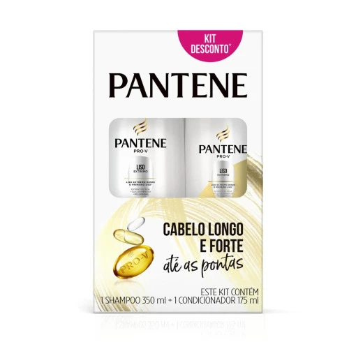 SHAMPOO PANTENE LISO EXTREMO 350 ML + CONDICIONADOR 175 ML