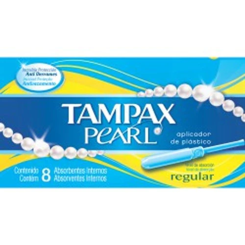 ABSORVENTE INTERNO TAMPAX PEARL REGULAR 8 UNIDADES