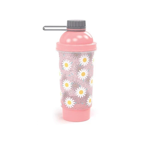 SHAKEIRA PLASÚTIL 580ML COM COMPARTIMENTO