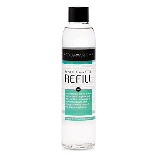 ACQUA AROMA EVERYDAY COLLECTION SUMMER BREEZE REED DIFFUSER OIL REFILL 6 8 FL OZ 200ML