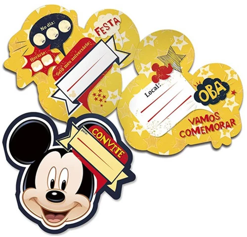 REGINA CONV GDE R276 MICKEY CLÁSSICO PACOTE DE 8 UNIDADES