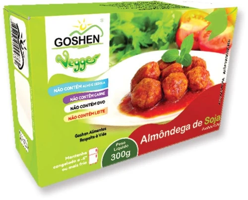 VEGGIE ALMÔNDEGA DE SOJA 300G CONGELADO: 6 C OU MAIS FRIO