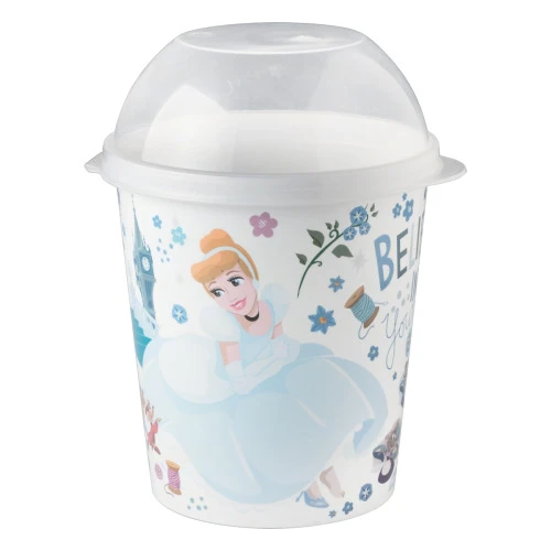 PORTA MIX PRINCESS CINDERELA PIPOCA ALTO PLASÁTIL