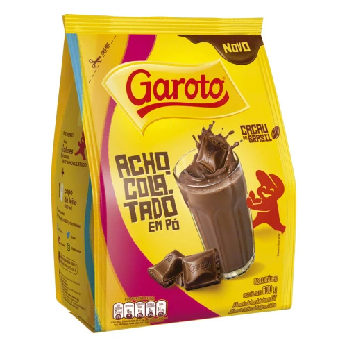 ACHOCOLATADO EM PÓ GAROTO PACOTE 600G