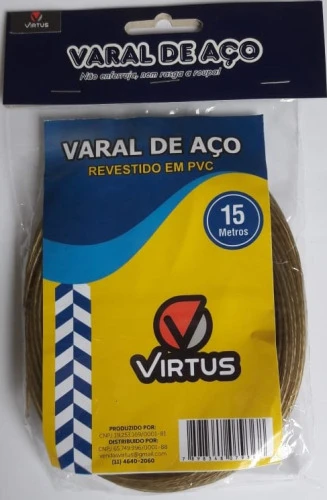 CORDA PARA VARAL AÇO VIRTUS 15M