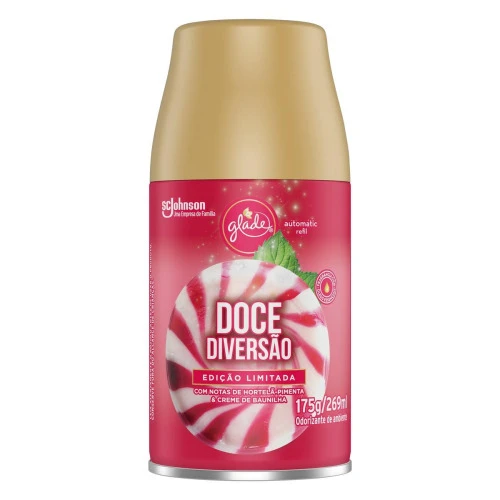 ODORIZADOR AUTOMATIC GLADE 269ML REF ED LIMIT DOCE DIVERSÃO