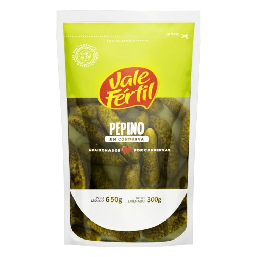 PEPINO EM CONSERVA VALE FÉRTIL SACHÊ 300G