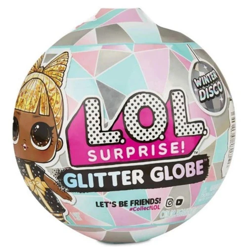 MINI BONECA SURPRESA - LOL SURPRISE! - GLITTER GLOBE - WINTER DISCO - 8 SURPRESAS - CANDIDE