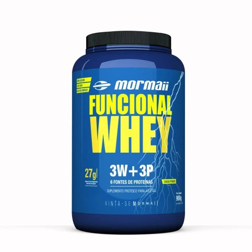 FUNCIONAL WHEY CACAU POWER 900G MORMAII MORMAII