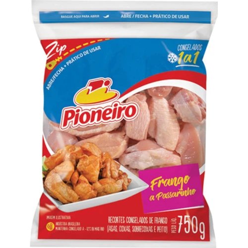 FRANGO A PASSARINHO CONGELADO IQF PIONEIRO 750G
