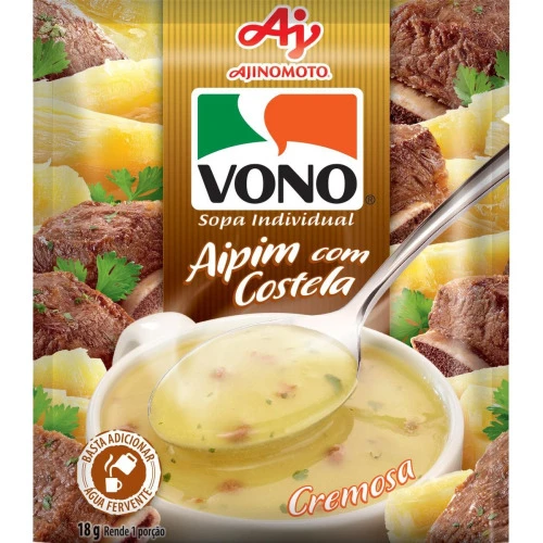 SOPA DE AIPIM COM COSTELA VONO PACOTE 18G