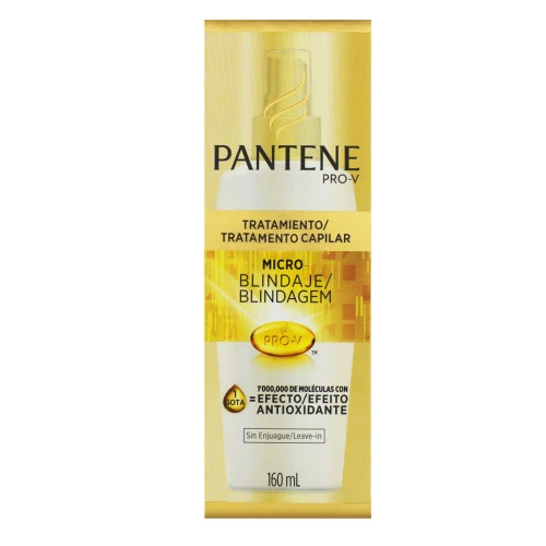 SPRAY DE TRATAMENTO CAPILAR MICRO BLINDAGEM PANTENE PRO V FRASCO 160ML