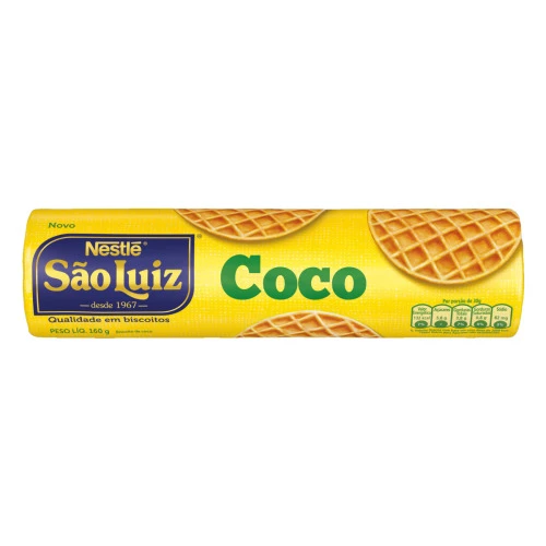 BISCOITO COCO NESTLÉ SÃO LUIZ PACOTE 160G