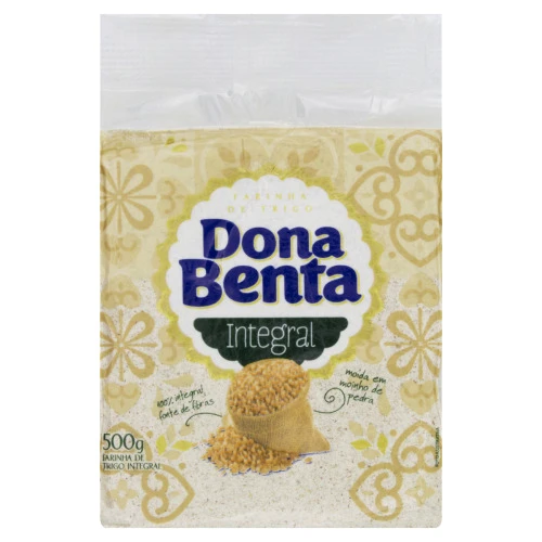 FARINHA DE TRIGO INTEGRAL DONA BENTA PACOTE 500G