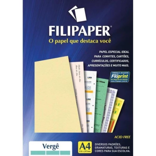 PAPEL A4 VERGE CREME 90G 3508388