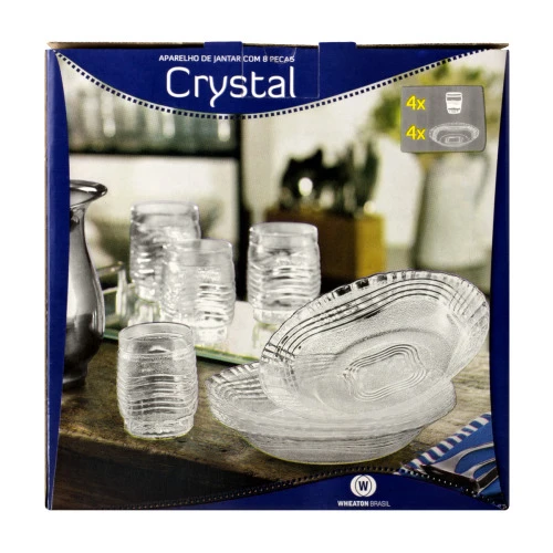 APARELHO DE JANTAR CRYSTAL 8 PEÇAS