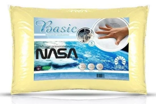 TRAVESSEIRO VISCOELASTICO BASIC TECNOLOGIA DESENVOLVIDA PELA NASA PERFIL BAIXO 1800719