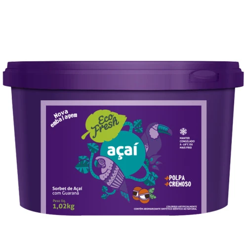 AÇAÍ COM GUARANÁ ECO FRESH 1KG