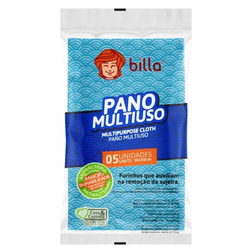 PANO MULTIUSO AZUL BILLA 5 UNIDADES