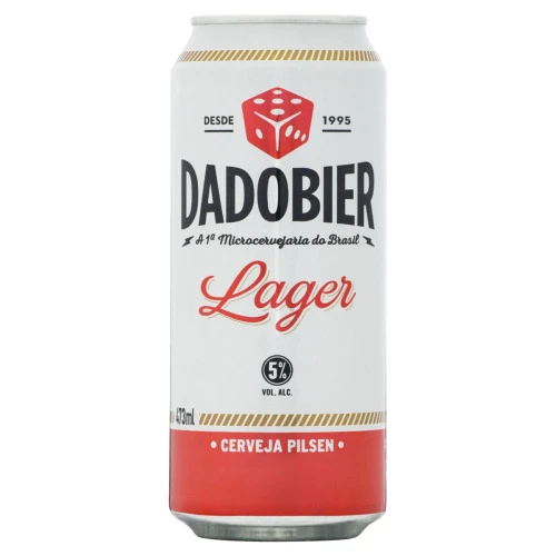 CERVEJA LAGER DADO BIER LATA 473ML