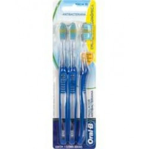 ESCOVA DENTAL ORAL B INDICATOR ANTIBACTERIANA COM 3 UNIDADES