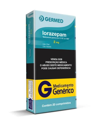 LORAZEPAM 2 MG 20 COMPRIMIDOS GERMED PHARMA GENÉRICO