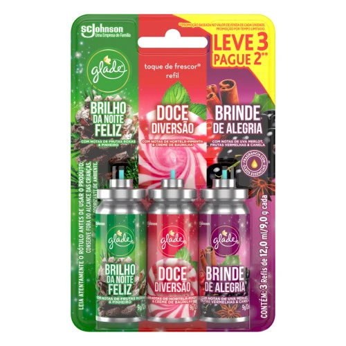 ODORIZADOR AEROSOL GLADE 12ML REF L3P2 ED LIM FELIZ DIV ALEG
