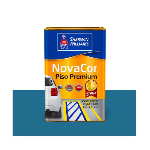 TINTA ACRÍLICA NOVACOR PISO MAIS RESISTENTE PREMIUM AZUL 18 LITROS