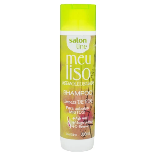 SHAMPOO SALON LINE MEU LISO LIMPEZA DETOX FRASCO 300ML