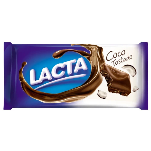 CHOCOLATE LACTA 160GR TABL COCO TOSTADO