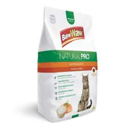 RAÇÃO GATOS BAW WAW 1KG NATURAL PRO SALMAO ARROZ