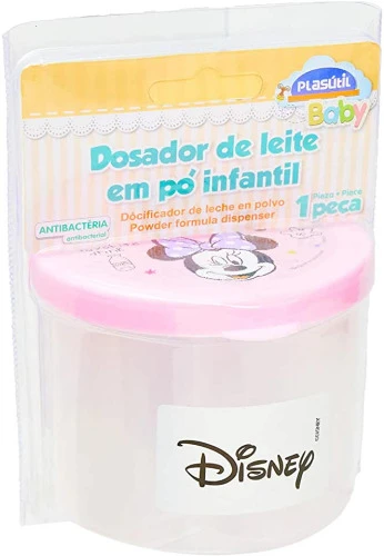 DOSADOR DE LEITE EM PÓ MINNIE BABY PLASÚTIL 006939 506 ROSA